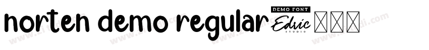 norten demo regular字体转换